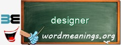 WordMeaning blackboard for designer